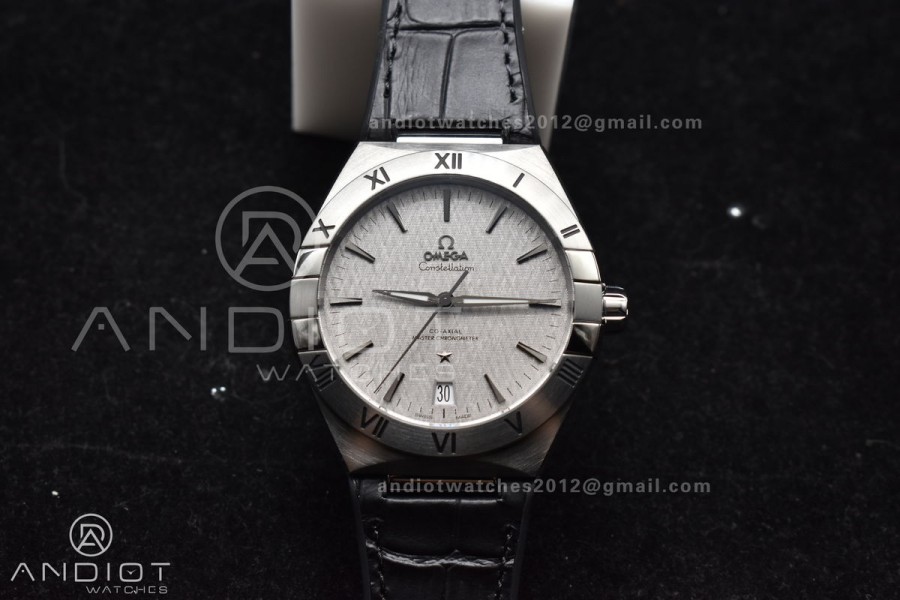 Constellation SS VSF 1:1 Best Edition Gray Dial on Black Gummy Strap A8900 Super Clone