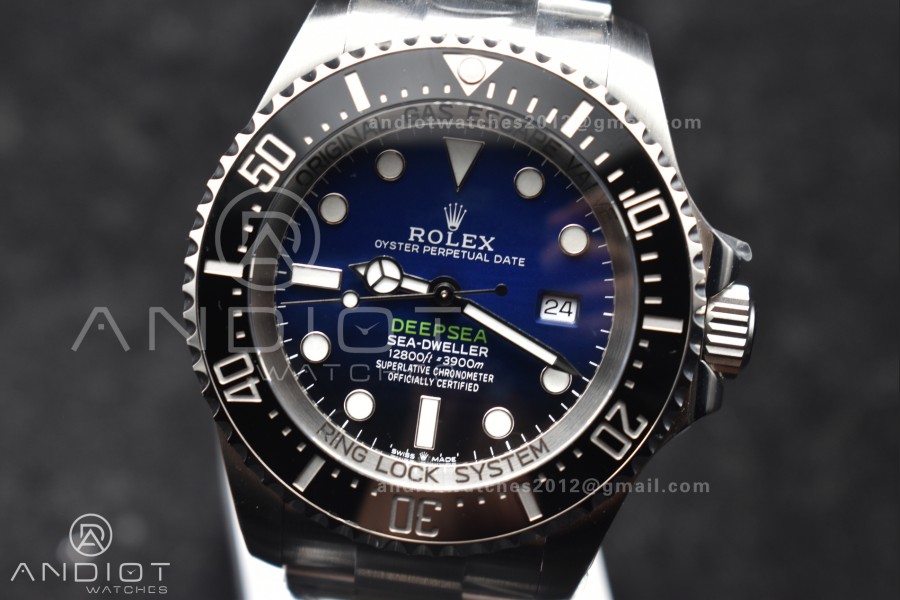 Sea-Dweller Cameron 126660 C+F Best Edition Black/Blue Dial On SS Bracelet VR3235