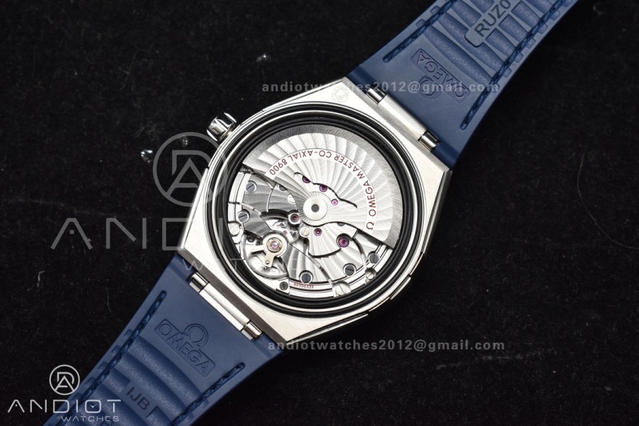 Constellation Blue Ceramic SS VSF 1:1 Best Edition White Dial on Blue Gummy Strap A8900 Super Clone