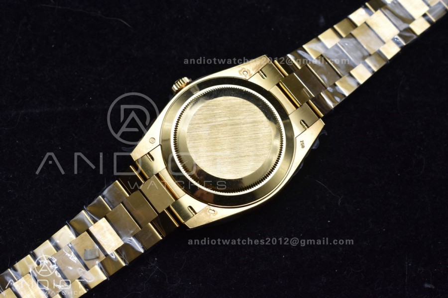 Day Date 40 YG 228238 ARF 1:1 Best Edition Gold Crystal Dial On President Bracelet VR3255 (Gain Weight)