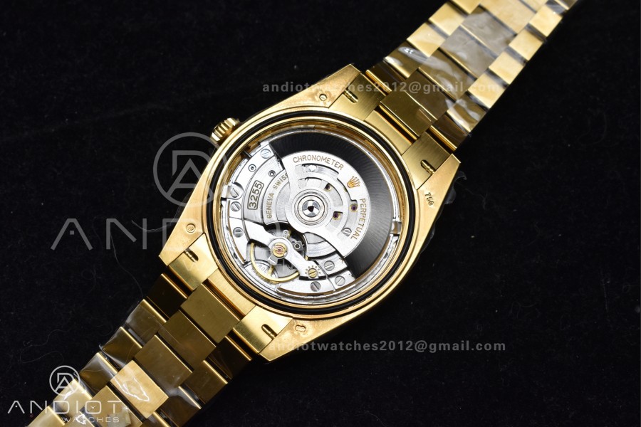 Day Date 40 YG 228238 ARF 1:1 Best Edition Gold Crystal Dial On President Bracelet VR3255 (Gain Weight)