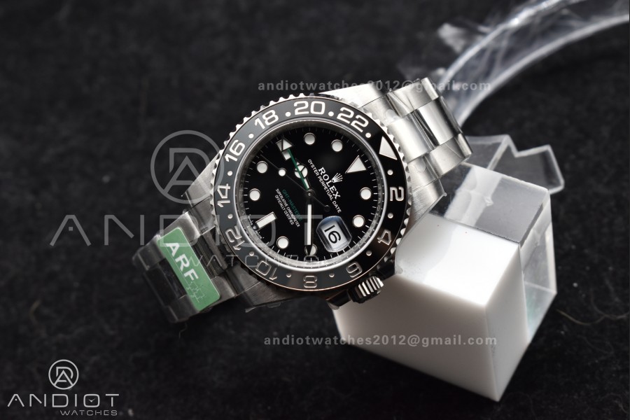GMT-Master II 126710 GRNR Gray/Black Ceramic 904L ARF 1:1 Best Edition on Oyster Bracelet SH3285 CHS