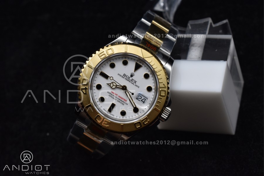 Yacht-Master 116623 YG Plated GMF Best Edition White Dial on SS/YG Bracelet SA3135