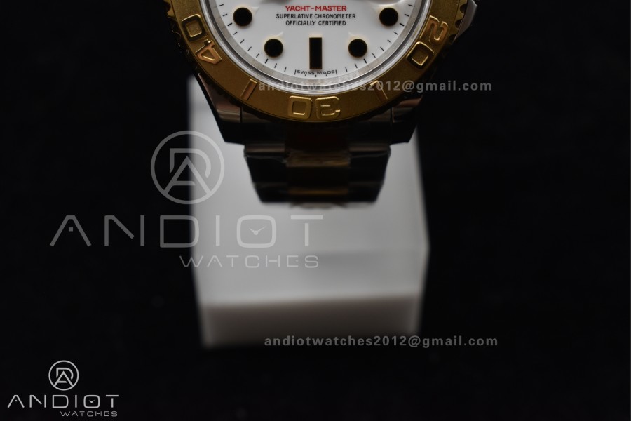 Yacht-Master 116623 YG Plated GMF Best Edition White Dial on SS/YG Bracelet SA3135