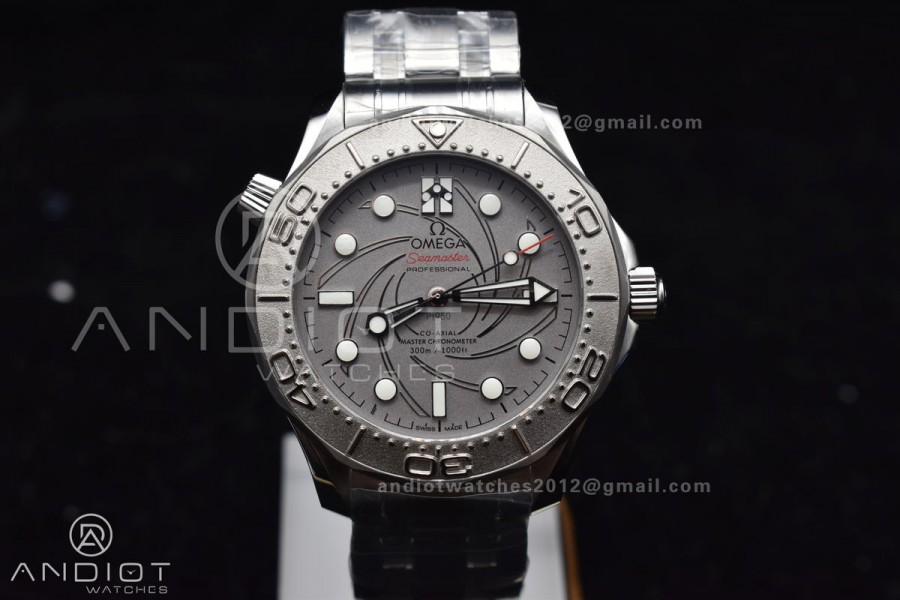 Seamaster 300M 007 Platinum VSF 1:1 Best Edition Gray Dial on SS Bracelet A8807