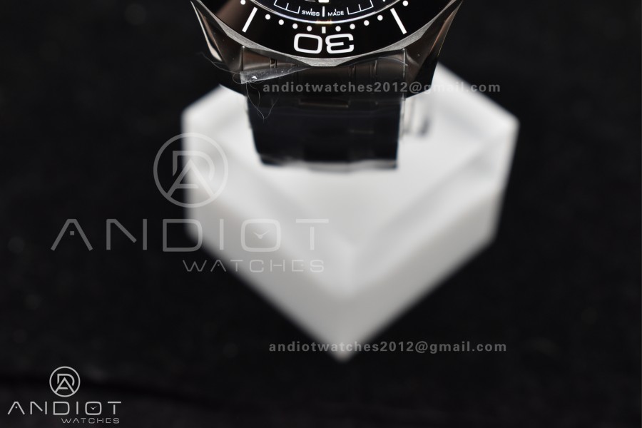 Seamaster Diver 300M VSF 1:1 Best Edition James Bond 007 Black Ceramic Black Dial On SS Bracelet A8800