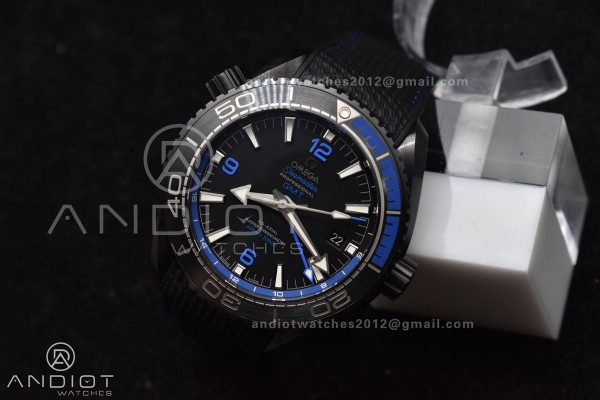Planet Ocean 45.5mm Deep Black Blue Real Ceramic V...