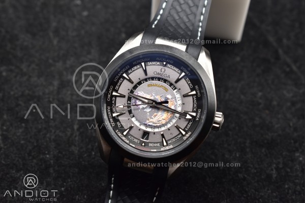Aqua Terra GMT Worldtimer 43mm Titanium VSF 1:1 Be...
