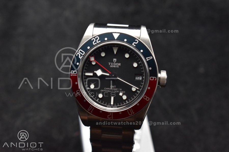 Black Bay GMT Pepsi Blue/Red Bezel ZF 1:1 Best Edition on SS Bracelet A2836