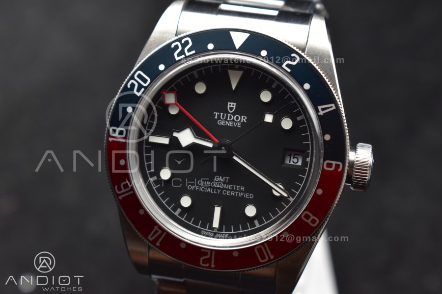 Black Bay GMT Pepsi Blue/Red Bezel ZF 1:1 Best Edition on SS Bracelet A2836