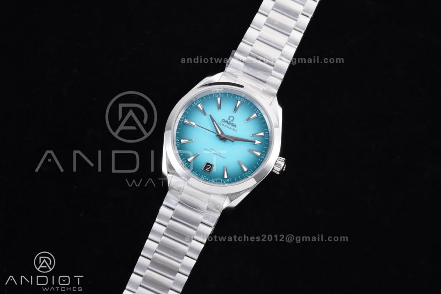 Aqua Terra 150M SS VSF 1:1 Best Edition Turquoise Dial on SS Bracelet A8900 Super Clone