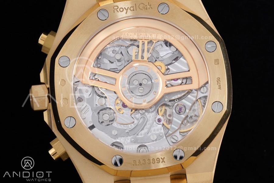 Royal Oak Chrono 26240 Frosted YG APSF 1:1 Best Edition YG Faded Dial on Bracelet SA4401 Super Clone