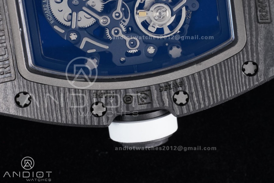 RM055 NTPT APSF 1:1 Best Edition White Bezel Red Crown on Rubber Strap RMUL2 Super Clone