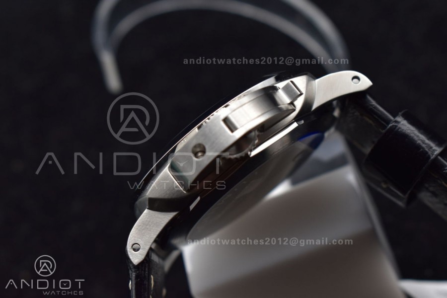 PAM1312  VSF 1:1 Best Edition Black Dial on Black Leather Strap P.9010 