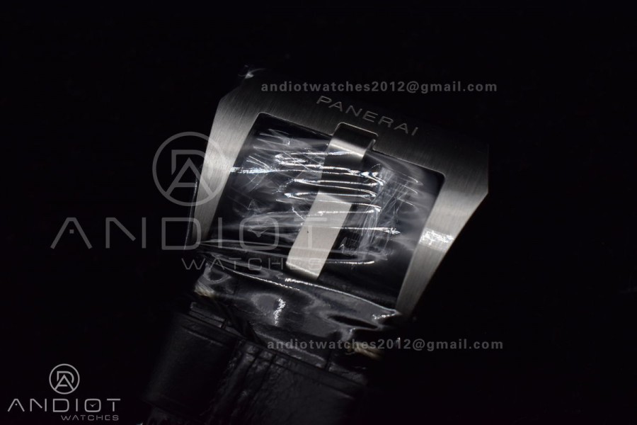 PAM1312  VSF 1:1 Best Edition Black Dial on Black Leather Strap P.9010 