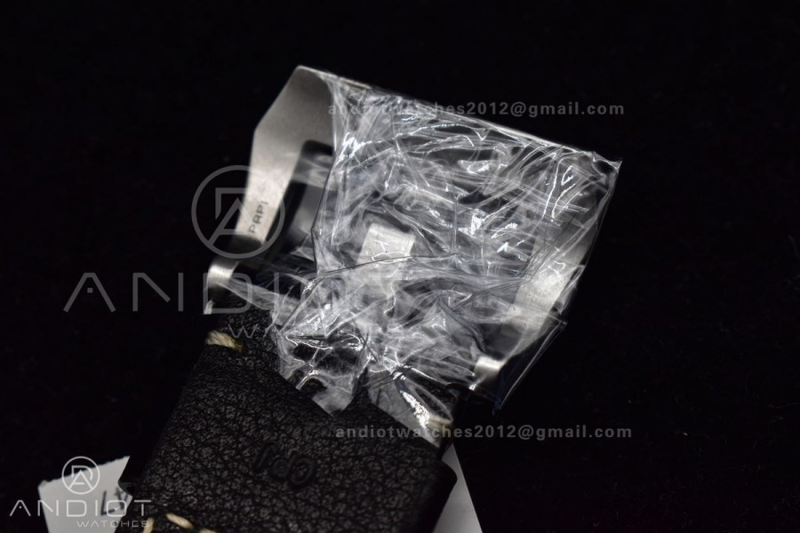 PAM1312  VSF 1:1 Best Edition Black Dial on Black Leather Strap P.9010 