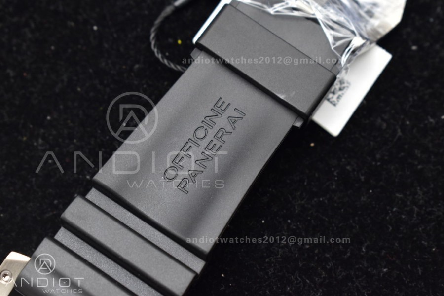 PAM389 O VSF 1:1 Best Edition on Black Rubber Strap P.9000 Super Clone V2