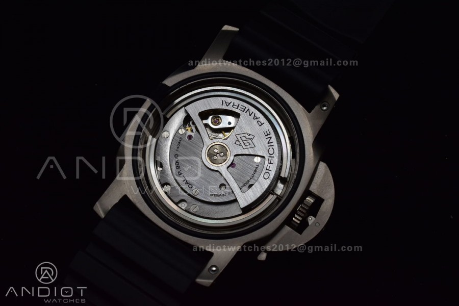 PAM389 O VSF 1:1 Best Edition on Black Rubber Strap P.9000 Super Clone V2