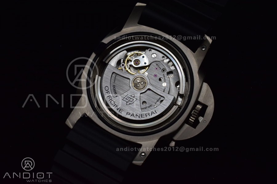 PAM389 O VSF 1:1 Best Edition on Black Rubber Strap P.9000 Super Clone V2