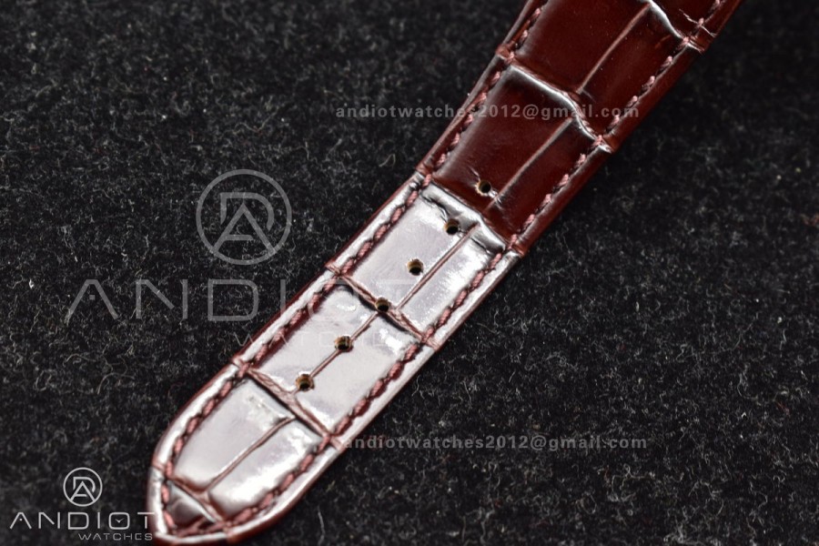 Nautilus 5712 SS/RG GRF Best Edition Gray Dial on Brown Croco Strap A23J