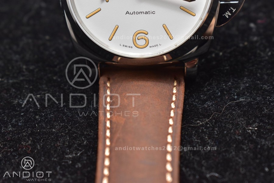 PAM1046 Luminor Due VSF Best Edition White Dial on Brown Asso Strap AXXXIV