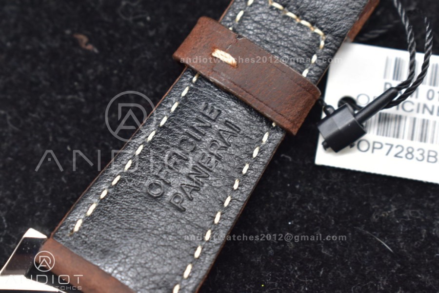 PAM1046 Luminor Due VSF Best Edition White Dial on Brown Asso Strap AXXXIV