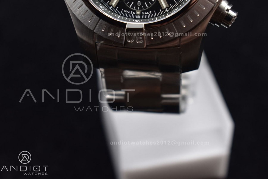 Avenger Chrono SS TF 1:1 Best Edition Black Dial on SS Bracelet A7750