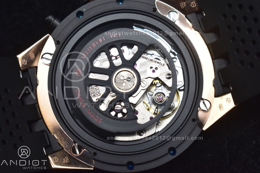 Carrera Cal. HEUER 01 45mm RG/RU Blk XF A1887
