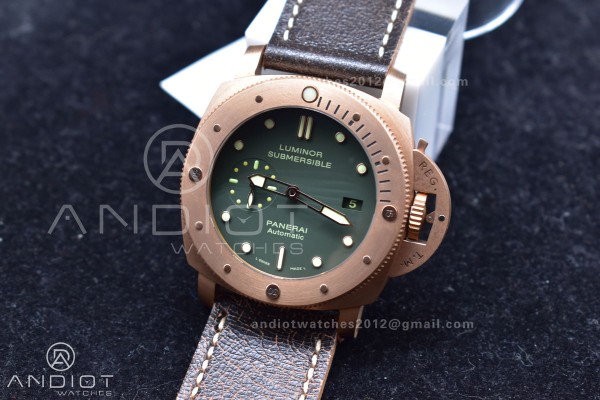 PAM382 N Bronzo VSF 1:1 Best Edition on Brown Dist...