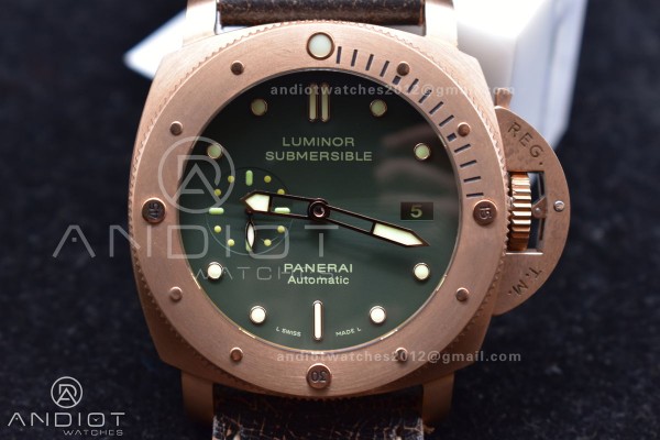 PAM382 N Bronzo VSF 1:1 Best Edition on Brown Dist...