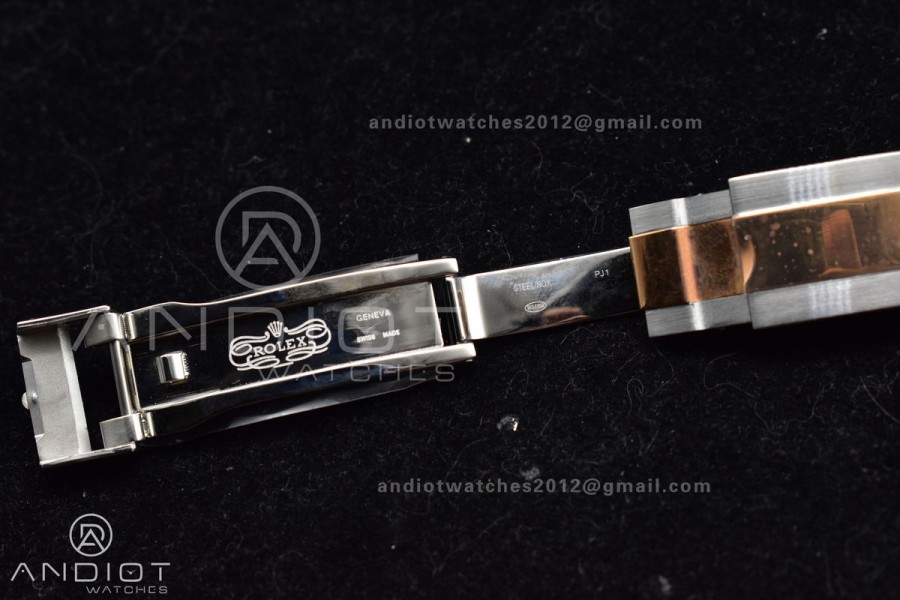 YachtMaster II 116681 SS/RG KF 1:1 Best Edition White Dial on SS/RG Bracelet A7750