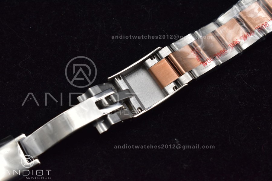YachtMaster II 116681 SS/RG KF 1:1 Best Edition White Dial on SS/RG Bracelet A7750