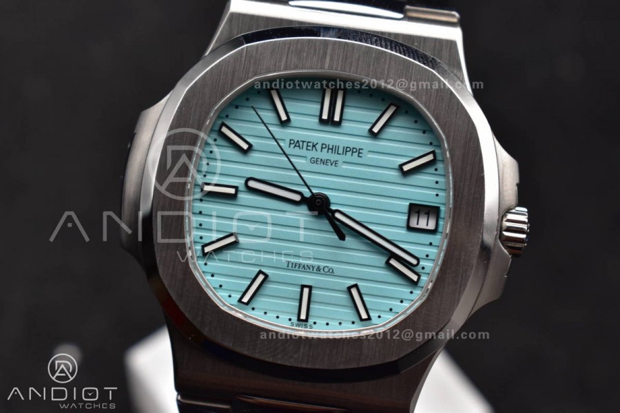 Nautilus 5711 3KF 1:1 Best Edition Tiffany Blue Dial on SS Bracelet A324 Super Clone V2