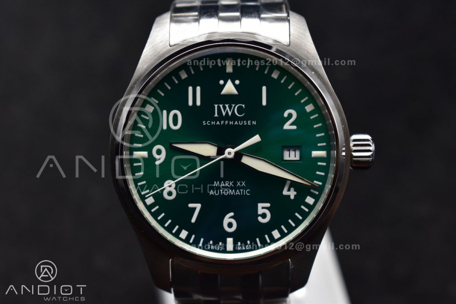 Mark XX V7F 1:1 Best Edition Green Dial on SS Bracelet Asian2892