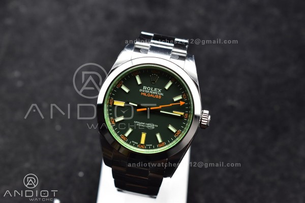 Milgauss 116400 GV Real Green Sapphire 904L SS VSF...