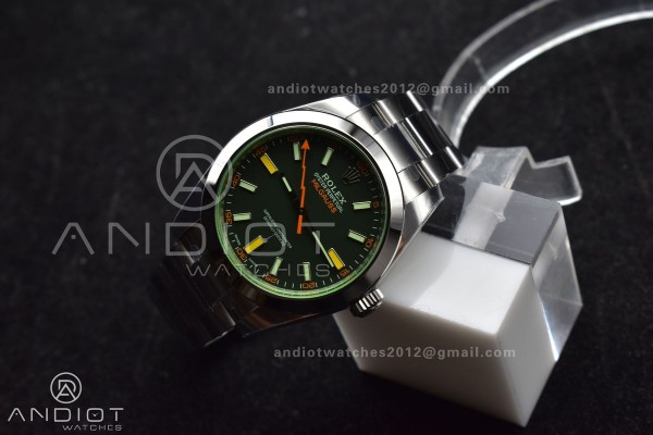 Milgauss 116400 GV Real Green Sapphire 904L SS VSF...
