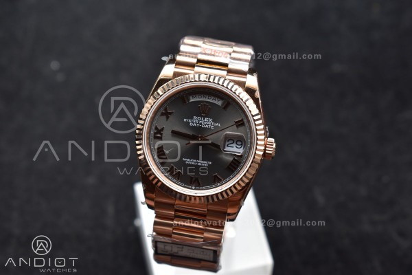 DayDate 36 RG QF Best Edition 904L Steel Grey Roma...