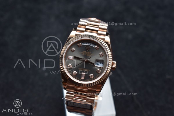 DayDate 36 RG QF Best Edition 904L Steel Grey Dial...