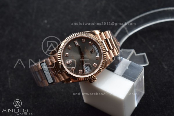 DayDate 36 RG QF Best Edition 904L Steel Grey Dial...