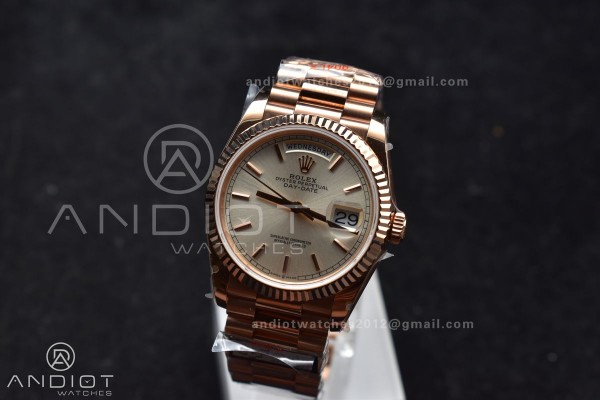 DayDate 36 RG QF Best Edition 904L Steel Silver Di...