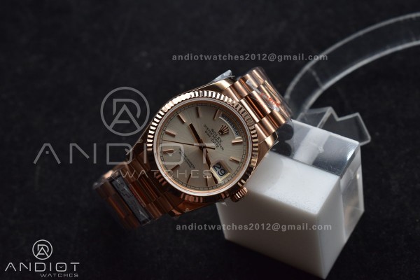 DayDate 36 RG QF Best Edition 904L Steel Silver Di...