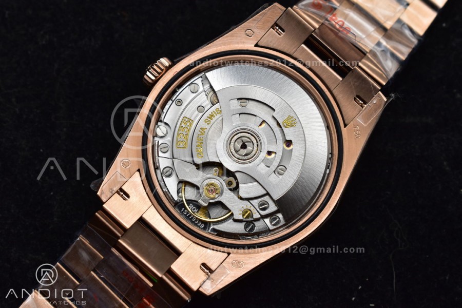 DayDate 36 RG QF Best Edition 904L Steel Silver Dial on President Bracelet vr3255 V5 (Gain Weight)