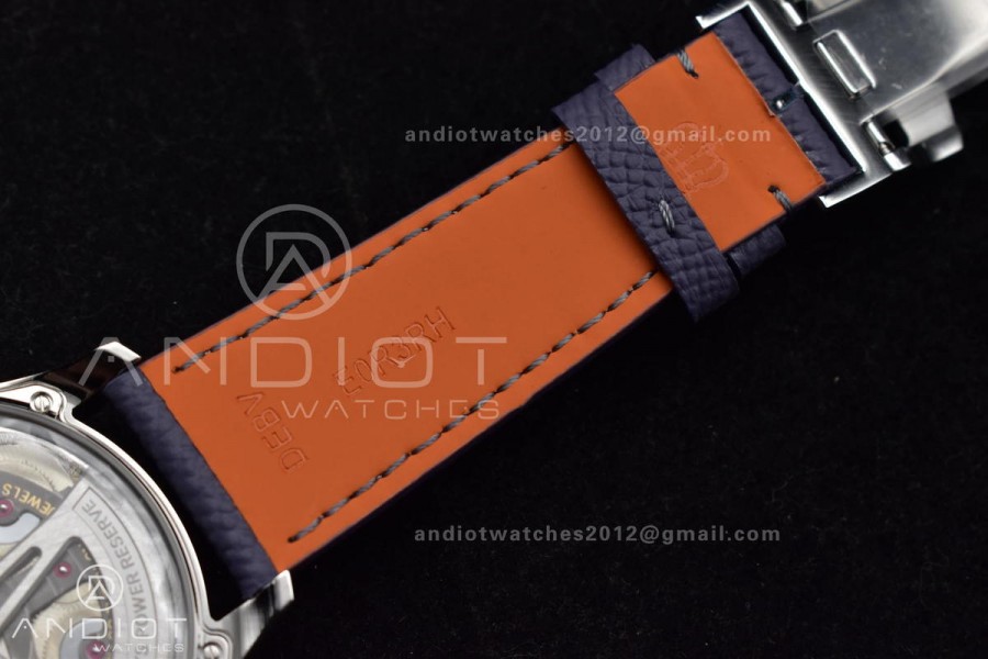 Portugieser Automatic 42mm SS APSF 1:1 Best Edition Ice Blue Dial on Purple Leather Strap A52011
