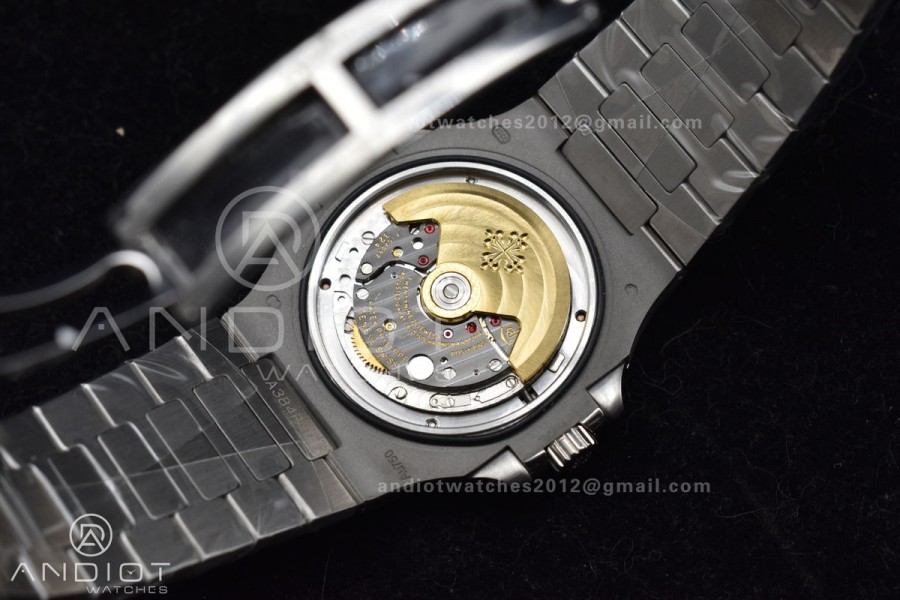 Nautilus 5711 SS TWF Full Diamonds Bezel & Dial on Diamonds Bracelet A324