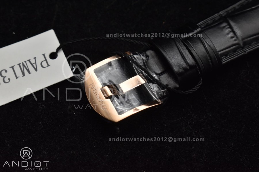 PAM1336 Luminor Due 42mm VSF Best Edition White Dial on Black Leather Strap P900