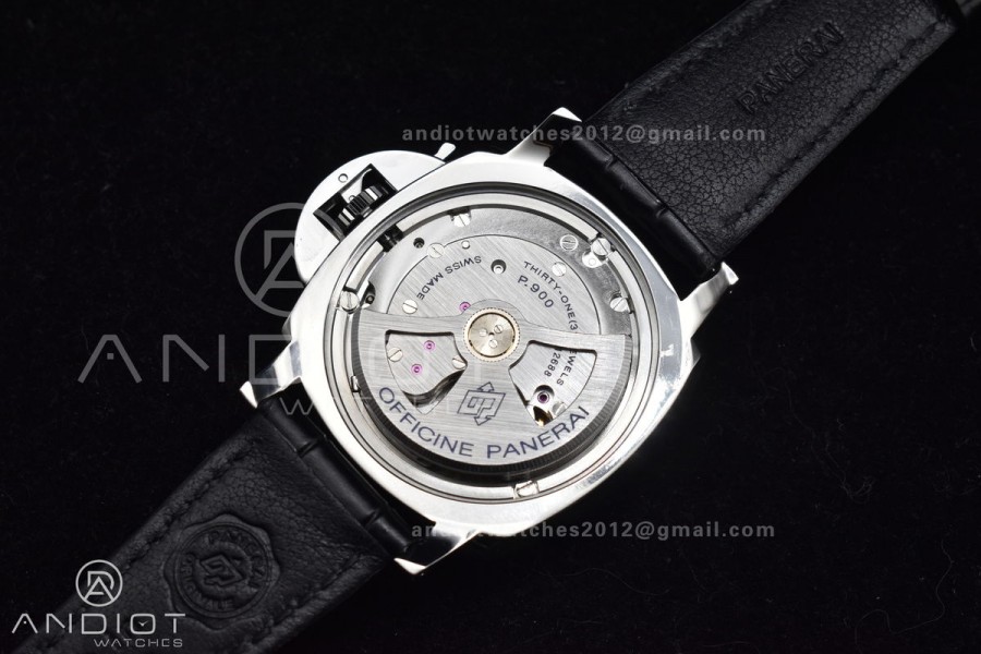 PAM1250 Luminor Due 42mm VSF Best Edition Gray Dial on Black Leather Strap P900