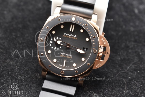 PAM2164 Submersible 42mm VSF Best Edition Black Di...