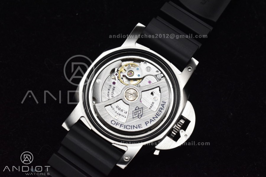 PAM2223 Submersible 42mm VSF Best Edition White Dial on Black Rubber Strap P900