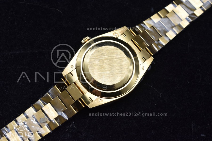 Day Date 40 YG 228238 ARF 1:1 Best Edition Gold Roman Dial On President Bracelet VR3255 (Gain Weight)