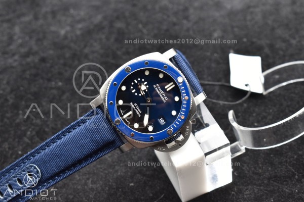 PAM1289 VSF 1:1 Best Edition Blue Dial on Blue Nyl...